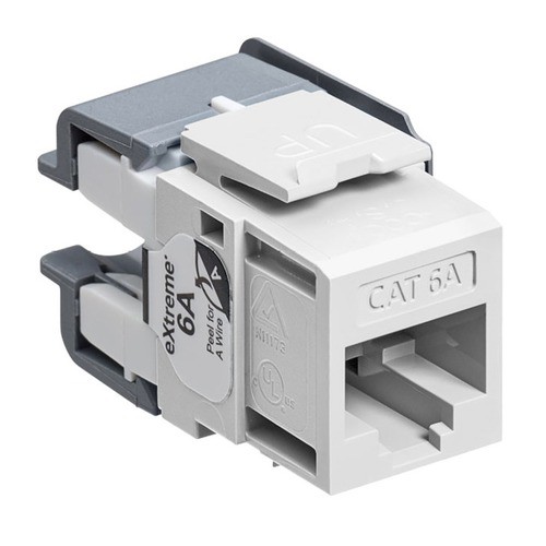 Image of eXtreme Cat 6A Unshielded Jack 110-Style - White