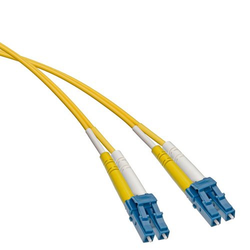 Image of Fiber Patch Cord OS2 Singlemode Yellow 1.6 mm DUP-ZIP, LC/UPC-LC/UPC, 20.0 Meters