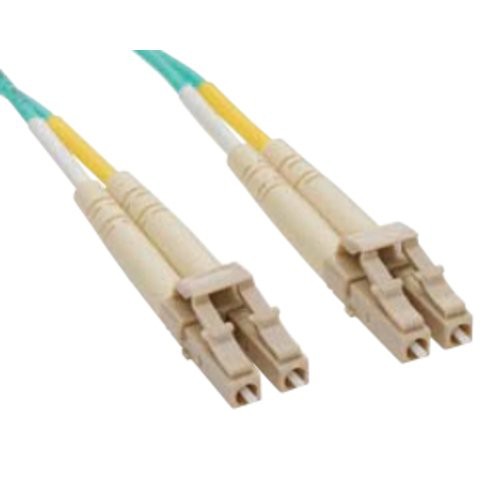 Image of Bretella di connessione e permutazione a 2 fibre ottiche MULTIMODALI OM3 connett.LC-LC DUPLEX 3m guaina esterna LSZH IEC60332-1075