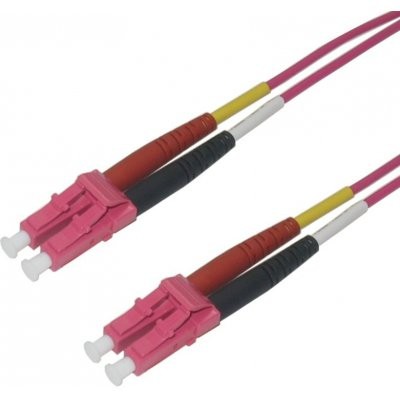 Image of VPC-M4D1LCLC0010 - Fiber Patch Cord OM4 Multimode Heather Violet 1.6 mm DUPZIP, LC/UPC-LC/UPC, 1.0 Meter