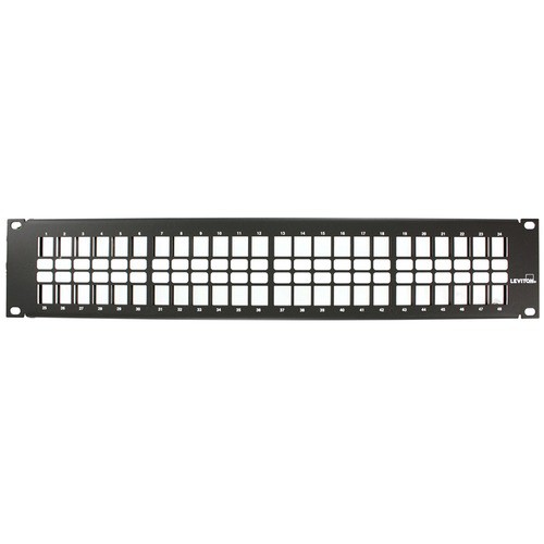 Image of Pannello di permutazione lineare non schermato RJ45 QuickPort 2U Rack 19" Patch panel - vuoto075