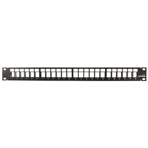 Image of Pannello di permutazione lineare RJ45 non schermato QuickPort 1U 24P Patch Panel- vuoto075