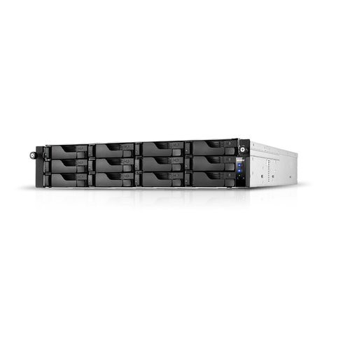 Image of ASUSTOR NAS 2U RACK 12 Bay, Intel ATOM C3538 4Core, 8GB (128GB MAX) , 2.5 GbE x2, USB 3.2 x4, 2X350W .. AS6512RD075