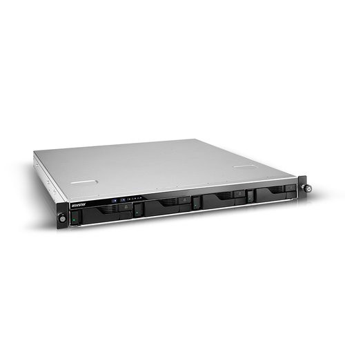 Image of ASUSTOR NAS 1U RACK 4 Bay, Intel ATOM C3538 4Core, 8GB (128GB MAX) , 2.5 GbE x2, USB 3.2 x4, 2X250W .. AS6504RD075