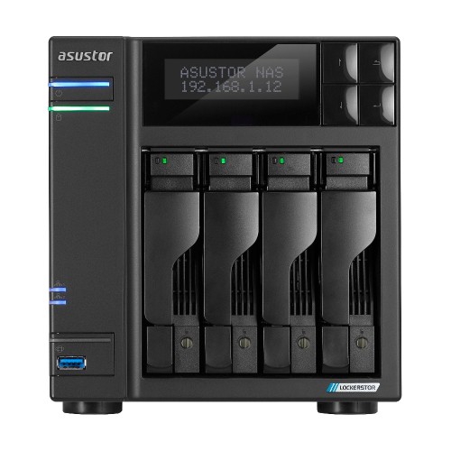 Image of ASUSTOR NAS TOWER 4 Bay + 4x M.2 NVMe , Intel Celeron N5105 Jasper Lake Quad-Core, 4GB (16GB MAX) , 2.5 GbE x 2, .. AS6704T075