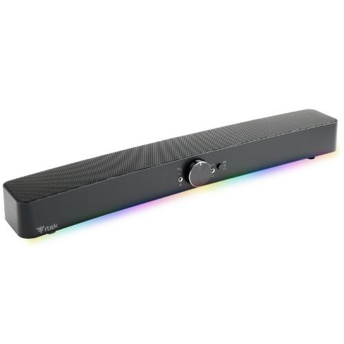 Image of SOUNDBAR ITEK S100 GAMING - RGB CON TASTO ON-FF, bluTOOTH, Jack 2x3.5mm, USCITA MIC E CUFFIE - ITSDS100075