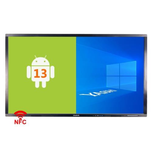 Image of MONITOR INTERATTIVO TOUCH YASHI 75" LY7517 LCD 4K TYPE-C 4GB RAM ANDROID 13, staffa a muro inclusa + Webcam 48mp integrata075