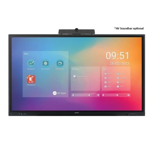 Image of MONITOR TOUCH NEC 86" LC-Series, UHD, 450 cd/m2, 16/7 proof, Infrared, 20 touchpoints, OPS Slot, Android SoC, USB-C
