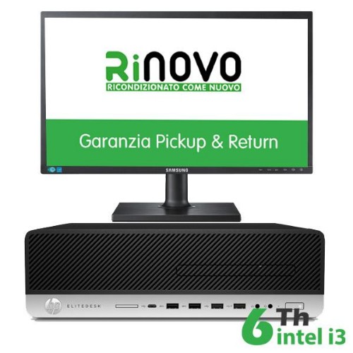 Image of BUNDLE PC HP RINOVO REFURBISHED 600-800 G3 RNBUNDLE21 SFF i3-6x00 8GB SSD240GB W10P + MONITOR SAMSUNG 22"075