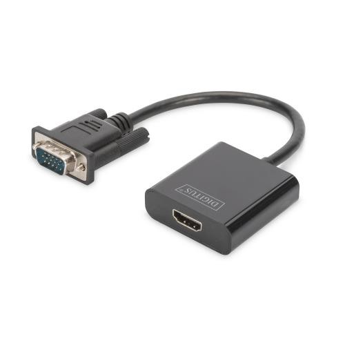 Image of ADATTATORE DIGITUS PC VGA - MONITOR HDMI CON AUDIO, DA70473075