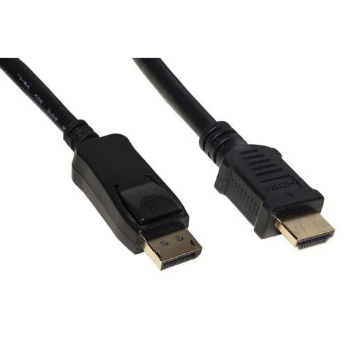 Image of CAVO LINK DISPLAYPORT 1.2 TO HDMI 1.4, M/M, 3,0MT, 4Kx2K 30 HZ CONTATTI DORATI, NERO, LKCDPH30075