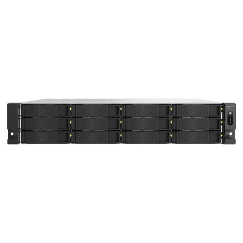 Image of NAS RACK 2U QNAP TS-h1277AXU-RP-R7-32G 12HD + 2x M.2 NVMe 2P 2.5GbE 2P 10GbE BaseT 2xUSB RAM 32GB DDR4 AMD Ryzen 7700 2X550W075