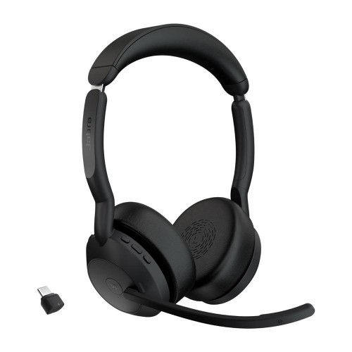 Image of Cuffia professionale Jabra Evolve2 55 Stereo MS Bluetooth, Canc. rumore, Cert. Microsoft - con Link 380/390C075