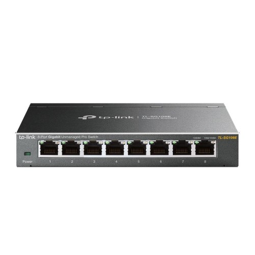 Image of SWITCH TP-LINK TL-SG108E 8P LAN EASY SMART GIGABIT 10/100/1000Mbps RJ45 IGMP SNOOPING,MTU/PORT/TAG-BASED VLAN QOS075