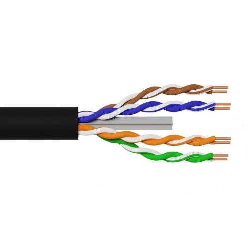 Image of CAVO SOLIDO U/UTP PER RETI CATEGORIA 6 AWG24 IN RAME PER ESTERNO GUAINA PE MATASSA 305 MT - LK305U6EST075