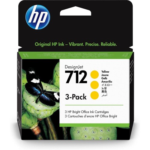 Image of INK HP 3ED79A N.712 Giallo Tripack075