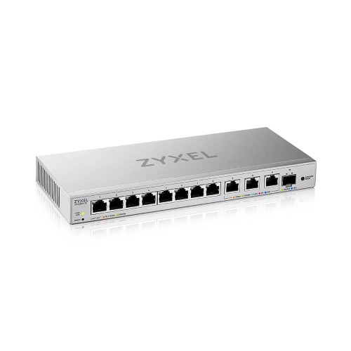 Image of Switch SMART MANAGED, 8 porte Gigabit, 3 porte 10MGbE, 1 porte SFP+ 10GbE, - Easy Management per VLAN, QoS - FANLESS075