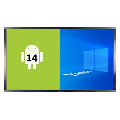 Image of MONITOR INTERATTIVO TOUCH YASHI 98" LY9814 LCD 4K TYPE-C 8GB RAM 128GB Storage ANDROID 14, staffa a muro inclusa075