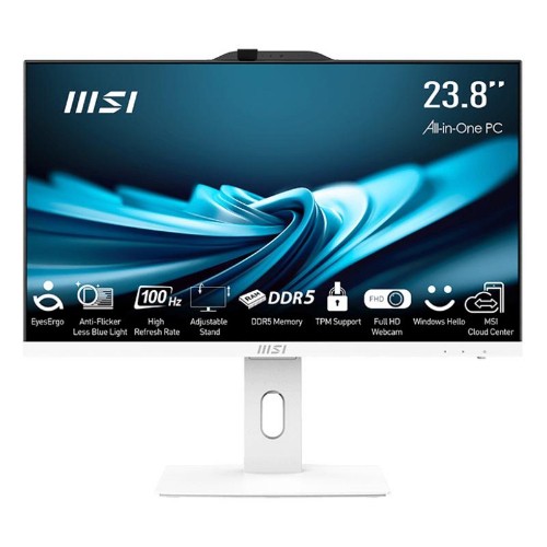 Image of ALL IN ONE MSI PRO AP242P 14M-628IT 23,8" i7-14700 16GB SSD512GB Tastiera Mouse W11P Bianco075