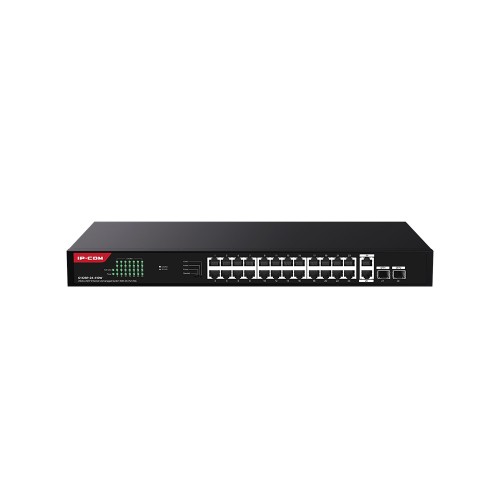 Image of SWITCH IP-COM G1128P-24-410W 26P GIGABIT Base-T+2P Base-X SFP CLOUD MANAGED PoE budget tot. 370W075