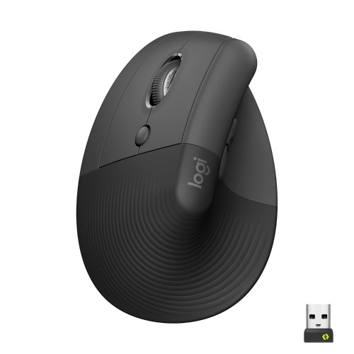 Image of MOUSE LOGITECH WIRELESS bluTOOTH ERGONOMICO VERTICALE LIFT PER MANCINI- GRAPHITE 910-006474075