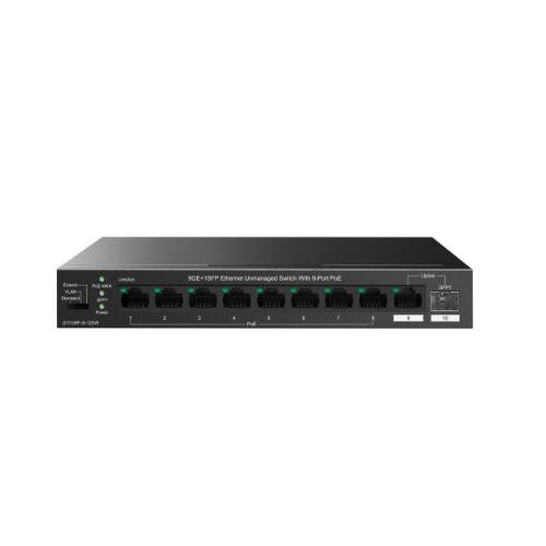 Image of SWITCH IP-COM G1110PF-8-120W 9P GIGABIT ETHERNET+1P SFP di cui 8P PoE max output per porta 30W- totale 120W075