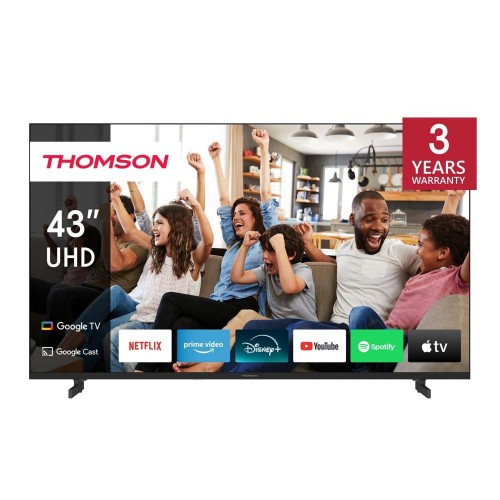 Image of TV THOMSON LED 43" 43UG4S14 SMART GOOGLE TV DVB-T2/S2 UHD CI+ 3XHDMI 2XUSB -TELECOMANDO RETRO ILLUMINATO VESA075